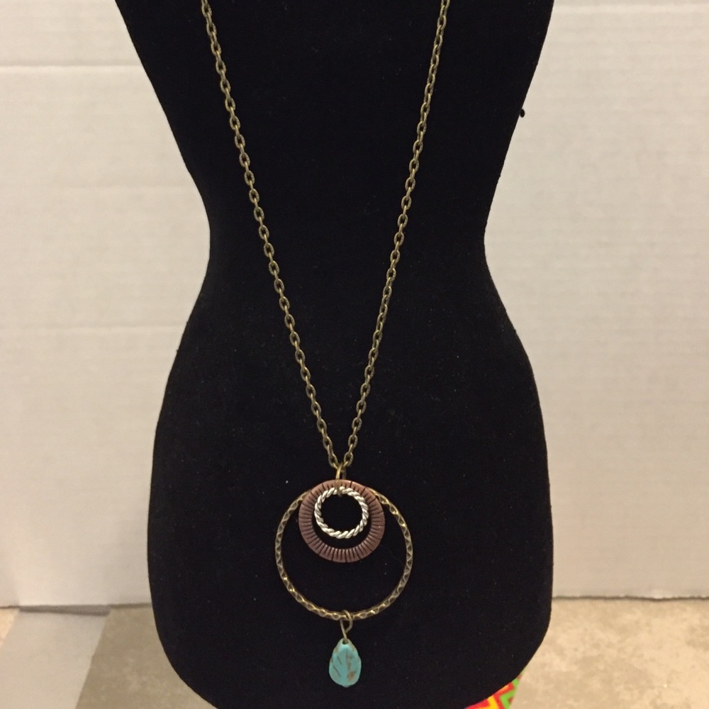 New 20” Turquoise Magnesite Necklace